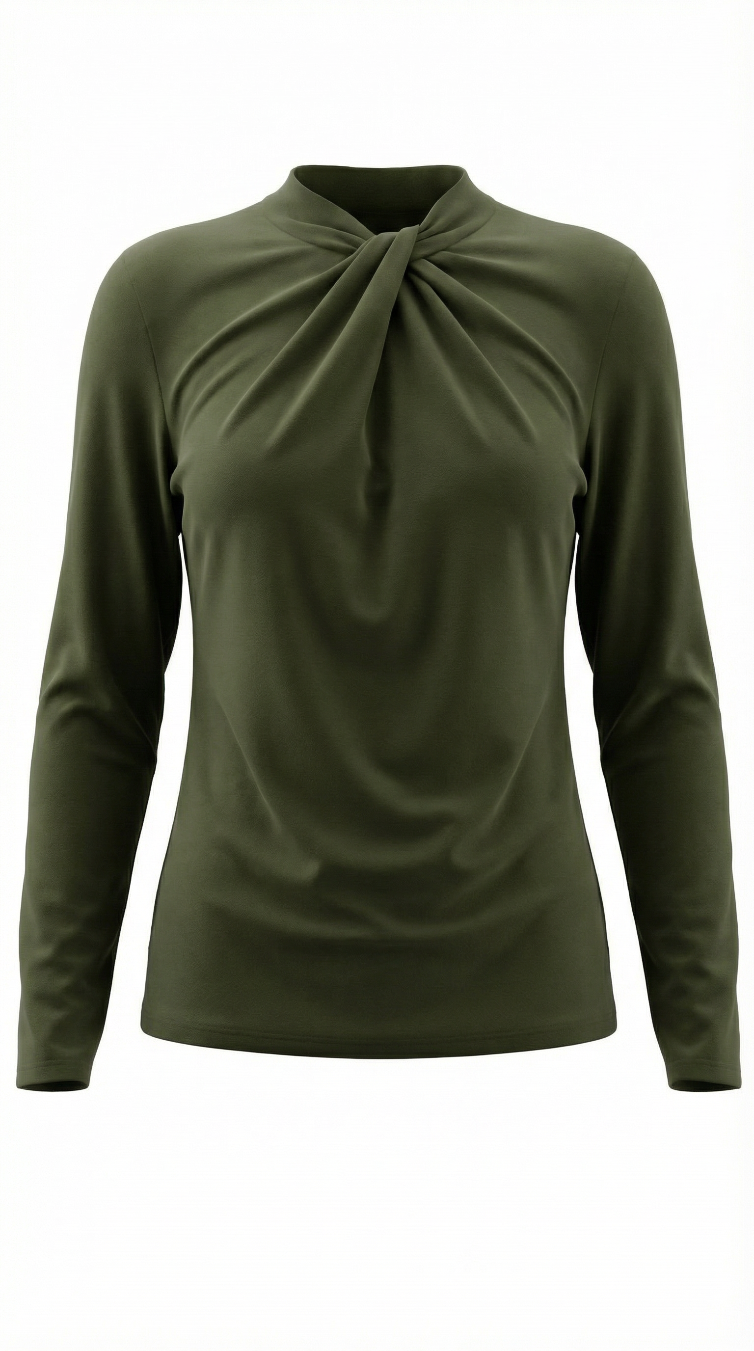 Blusa Jamie con Cuello Alto Anudado