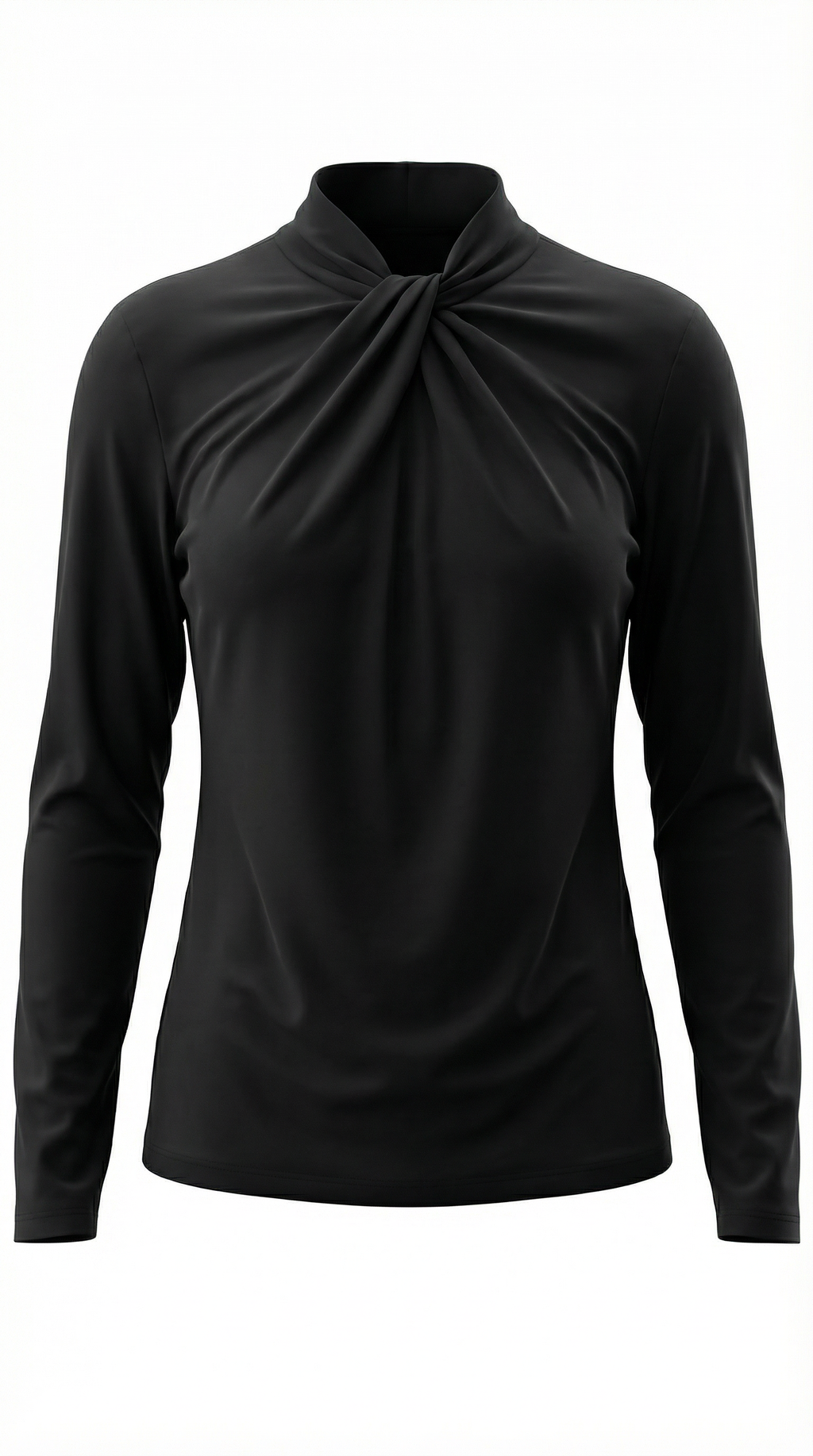 Blusa Jamie con Cuello Alto Anudado