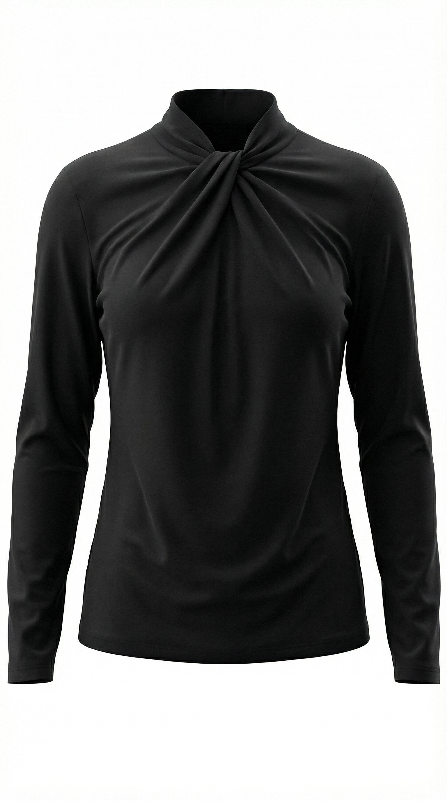 Blusa Jamie con Cuello Alto Anudado
