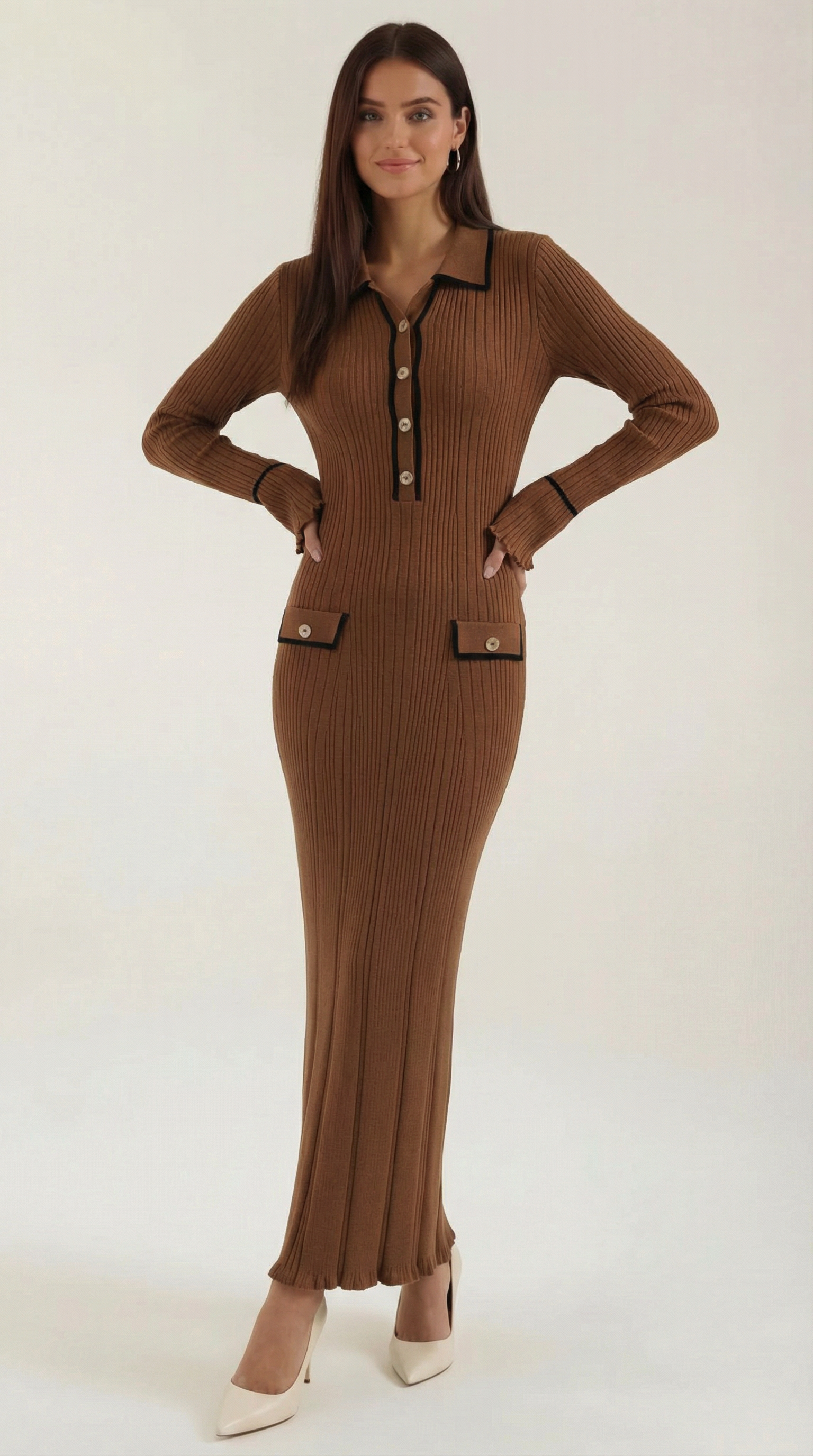 Vestido Maxi Josephine de Punto Ajustado
