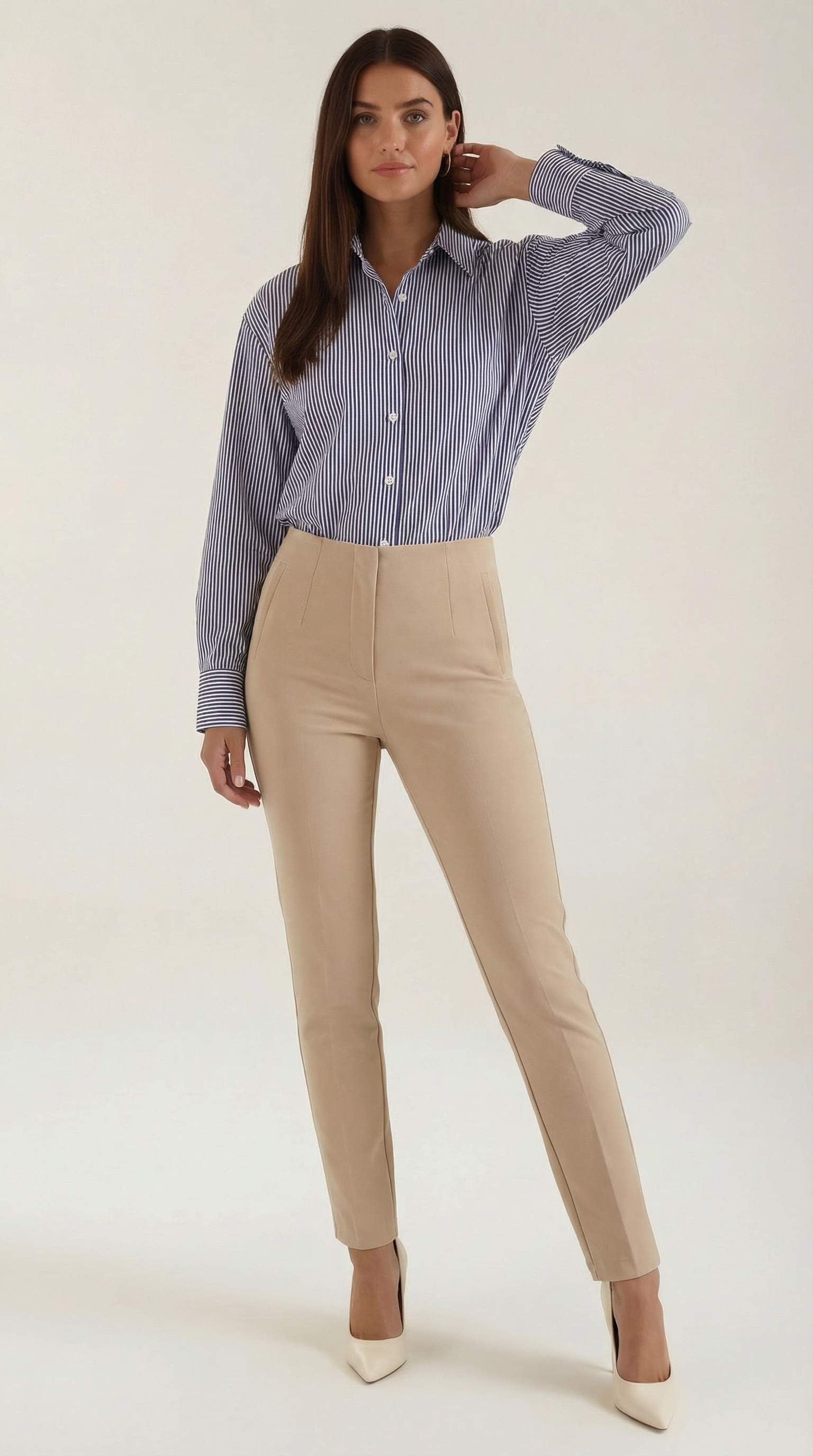 Blusa Juliana de Manga Larga a Rayas