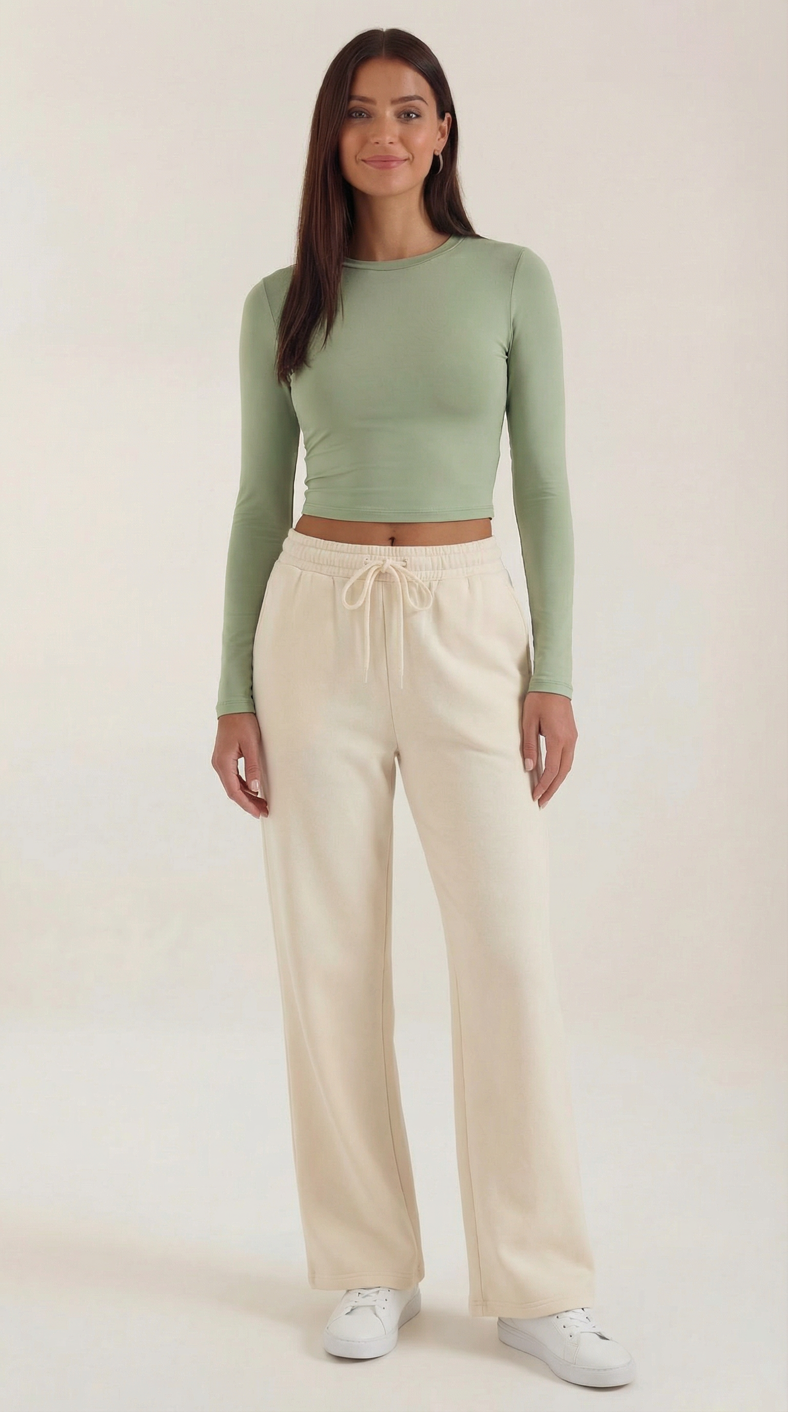 Crop Top Karen de Manga Larga