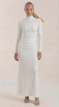 Vestido Maxi Krista con Cuello Alto