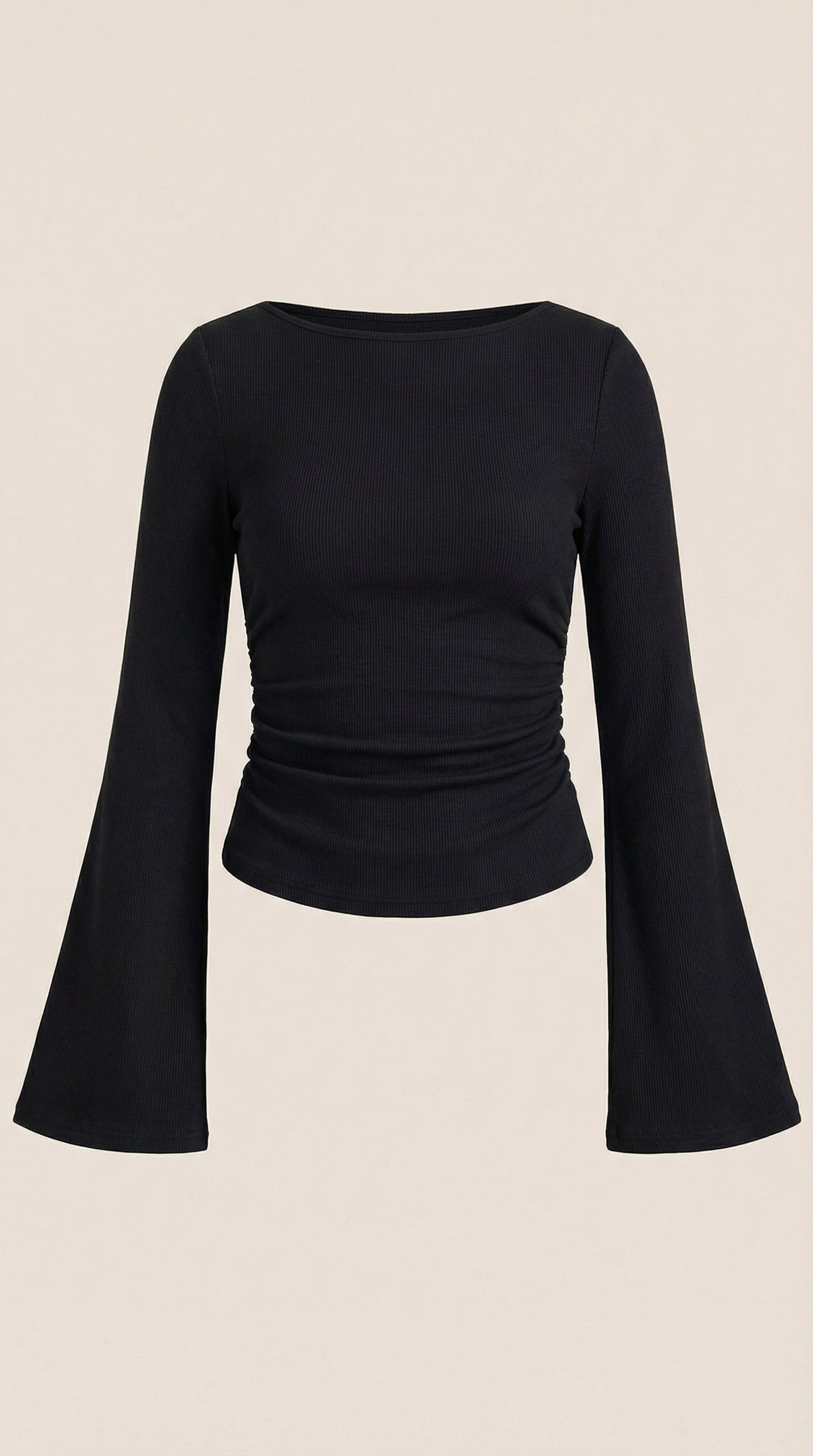 Top Leona con Mangas Abullonadas