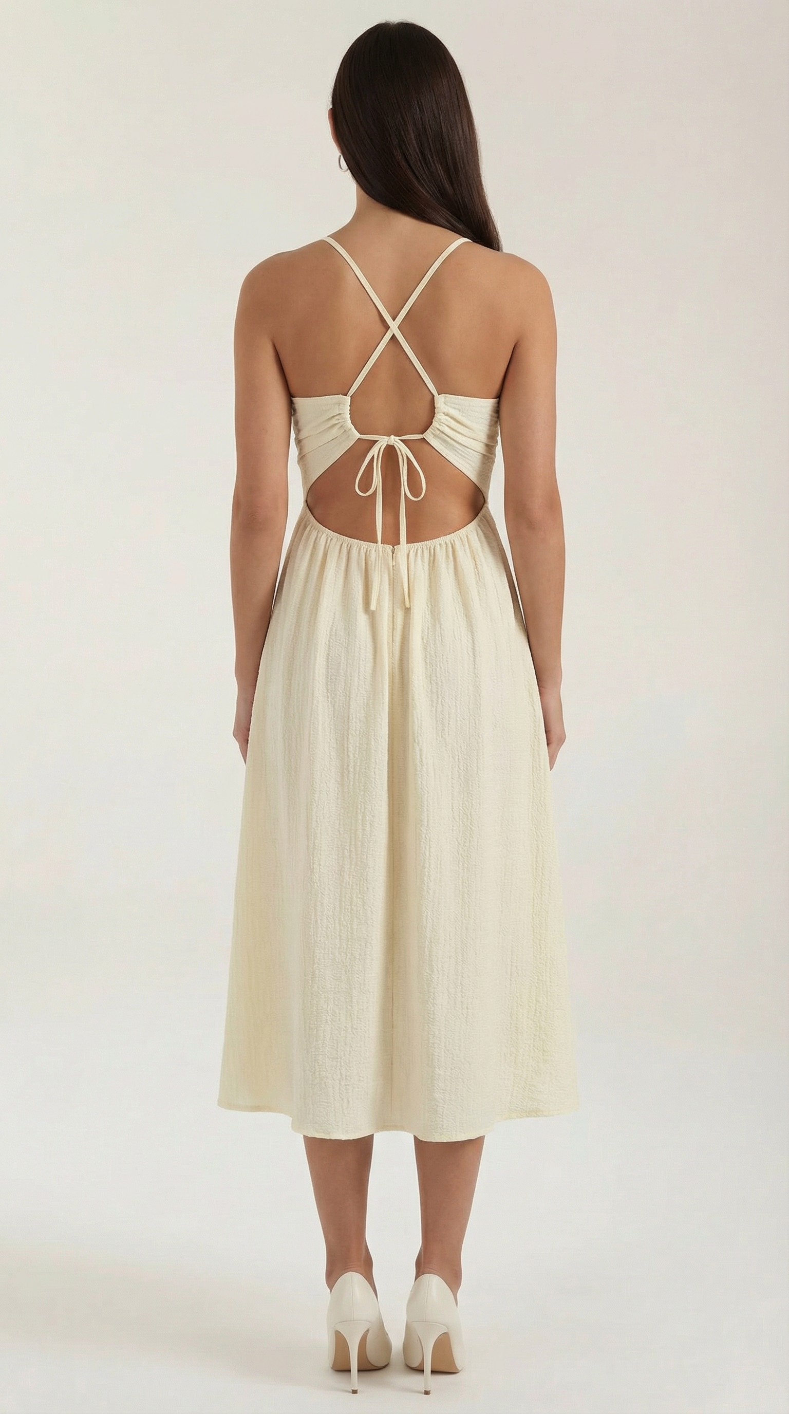 Vestido Midi Linda con Aberturas