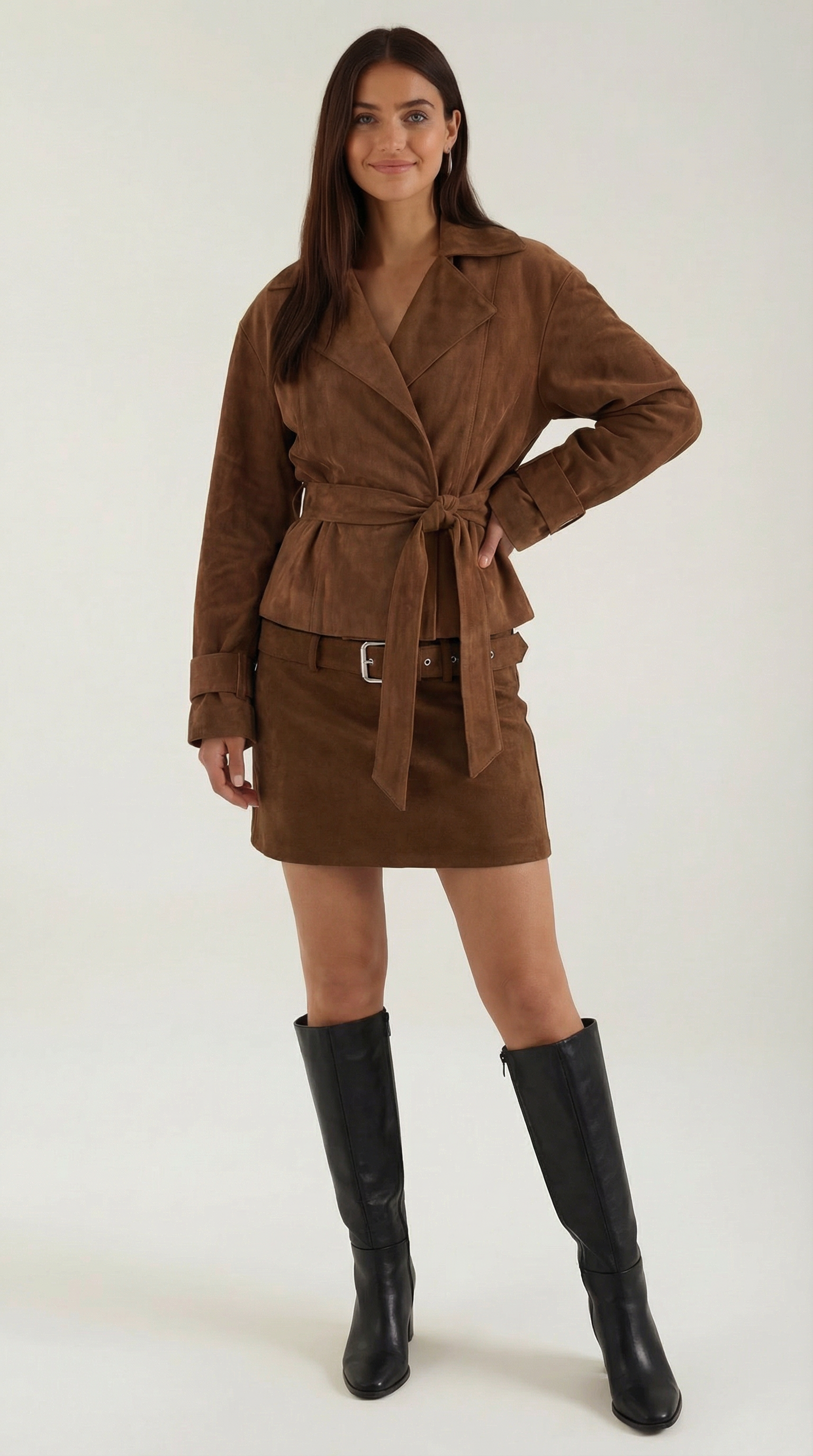 Chaqueta Lorraine con Cinturón Anudado