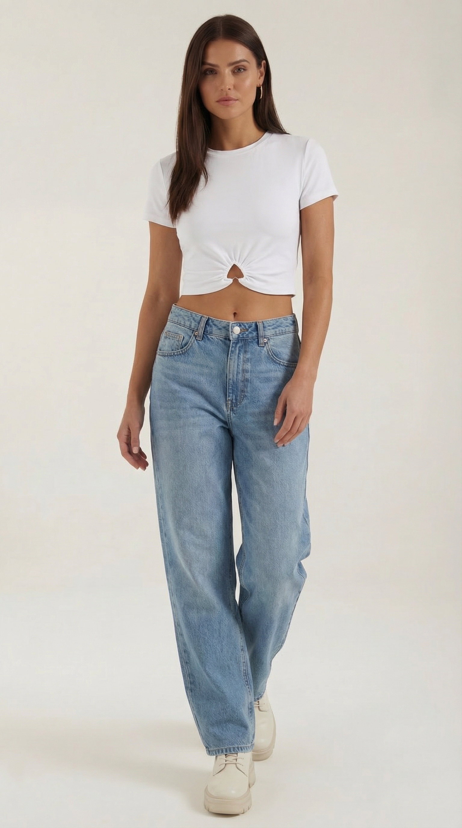 Crop Top Luna con Detalle de Nudo