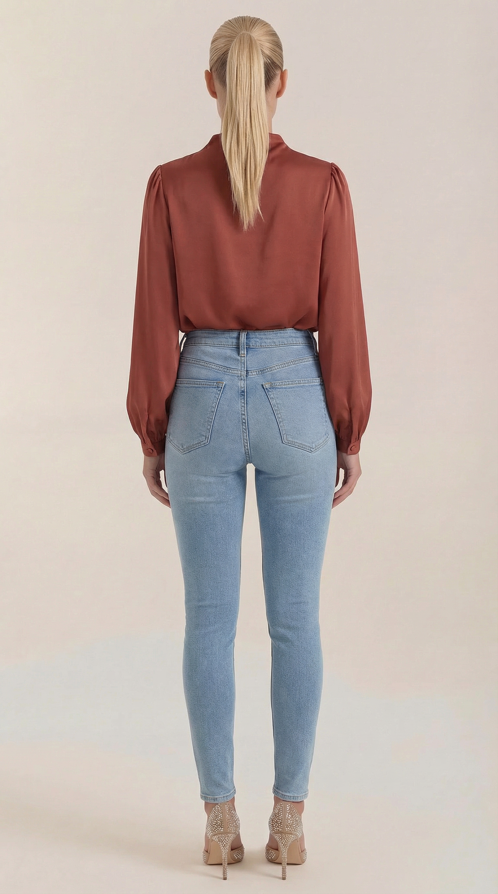Blusa Marcia de Manga Larga Abullonada