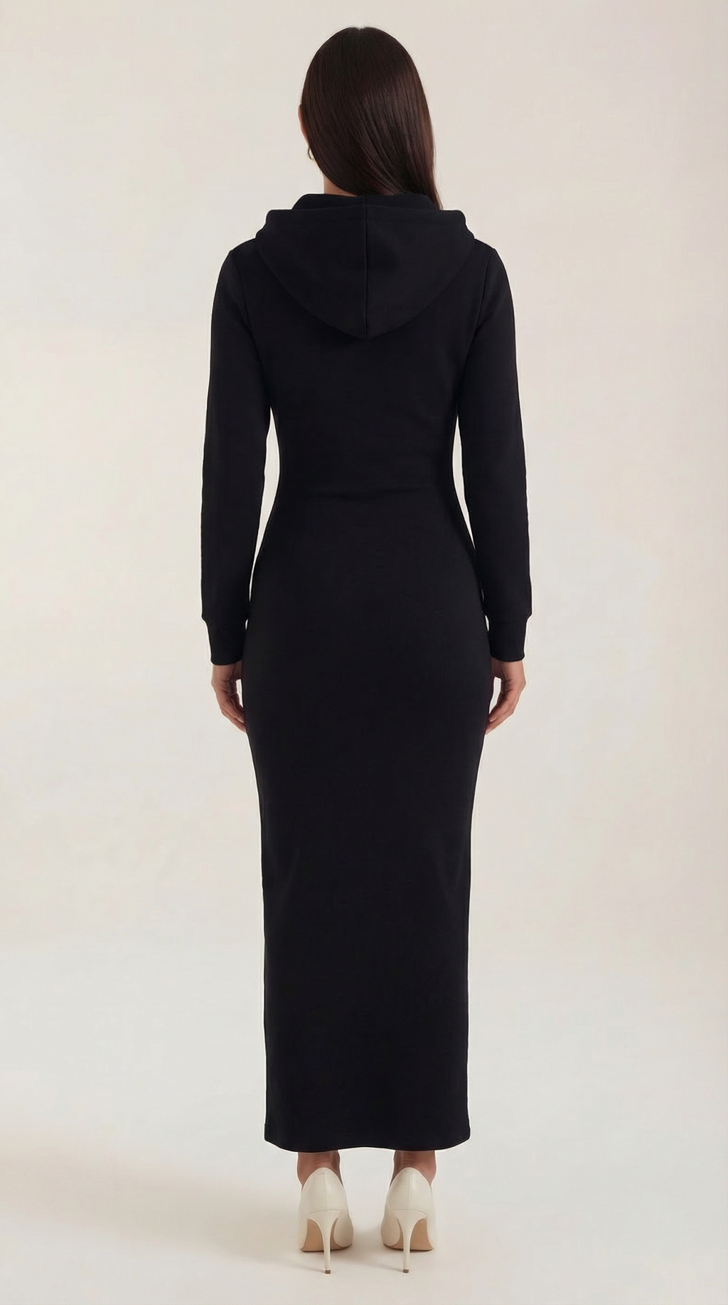 Vestido Maxi Marilyn de Jersey con Capucha