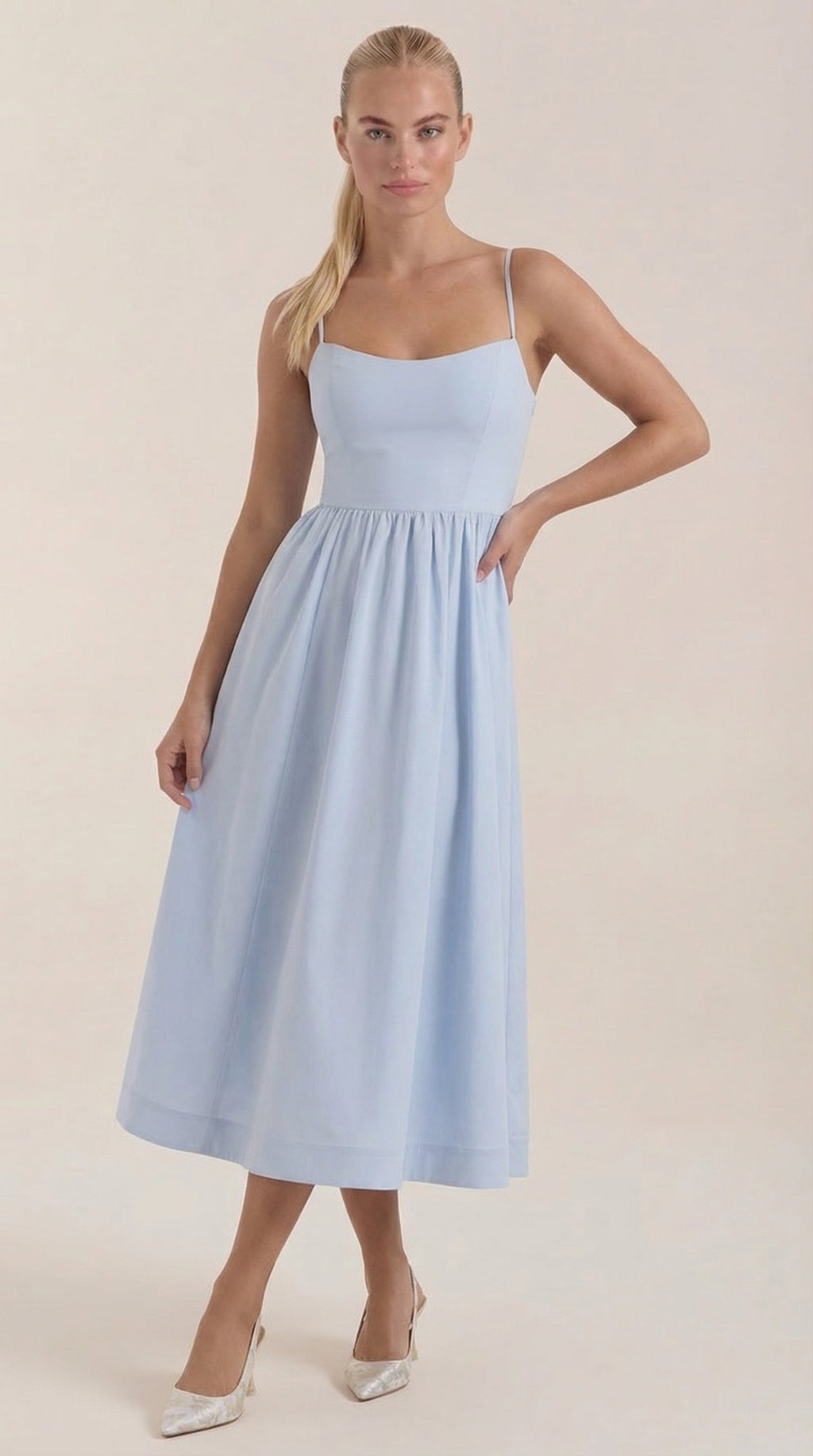 Vestido Midi Molly de Tirantes