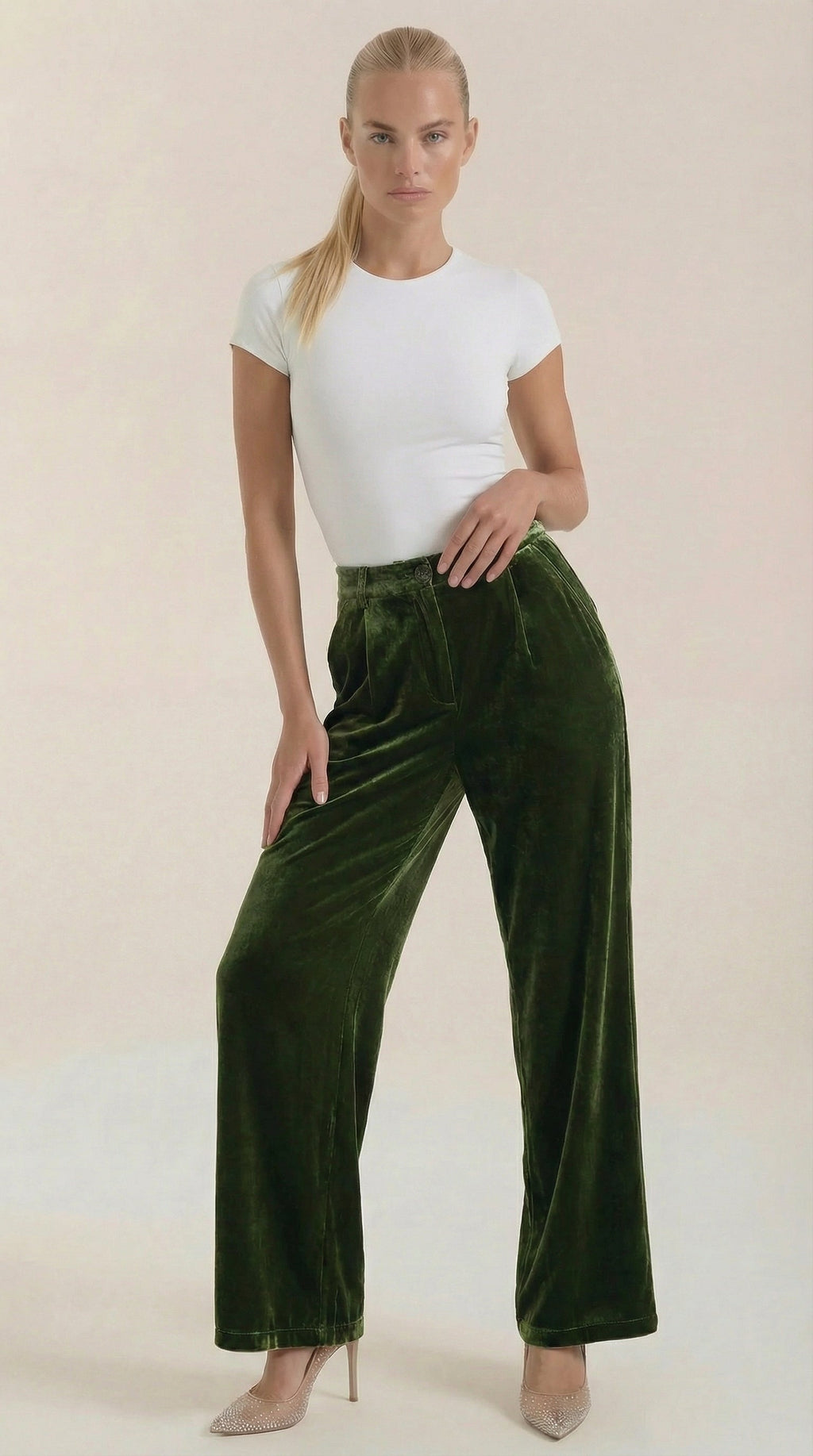 Pantalón Nadine de Tejido Brillante