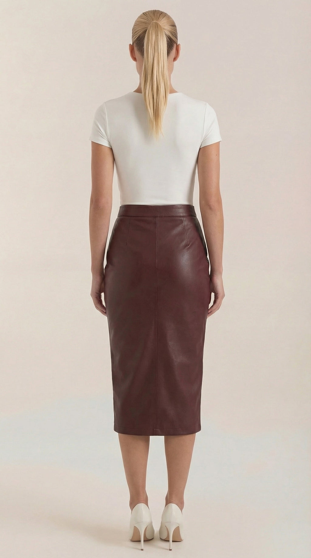 Falda Midi Natalie de Efecto Cruzado