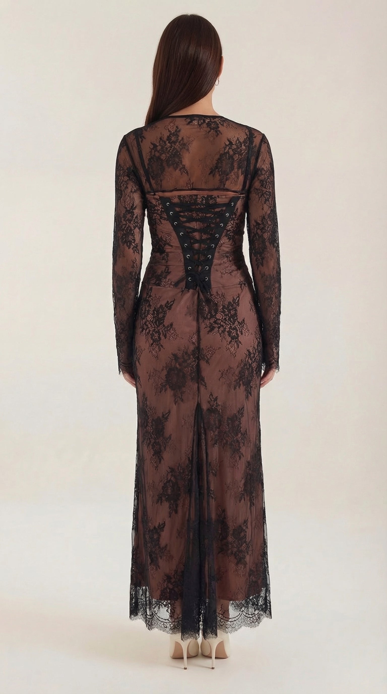 Vestido Maxi Nerissa de Encaje