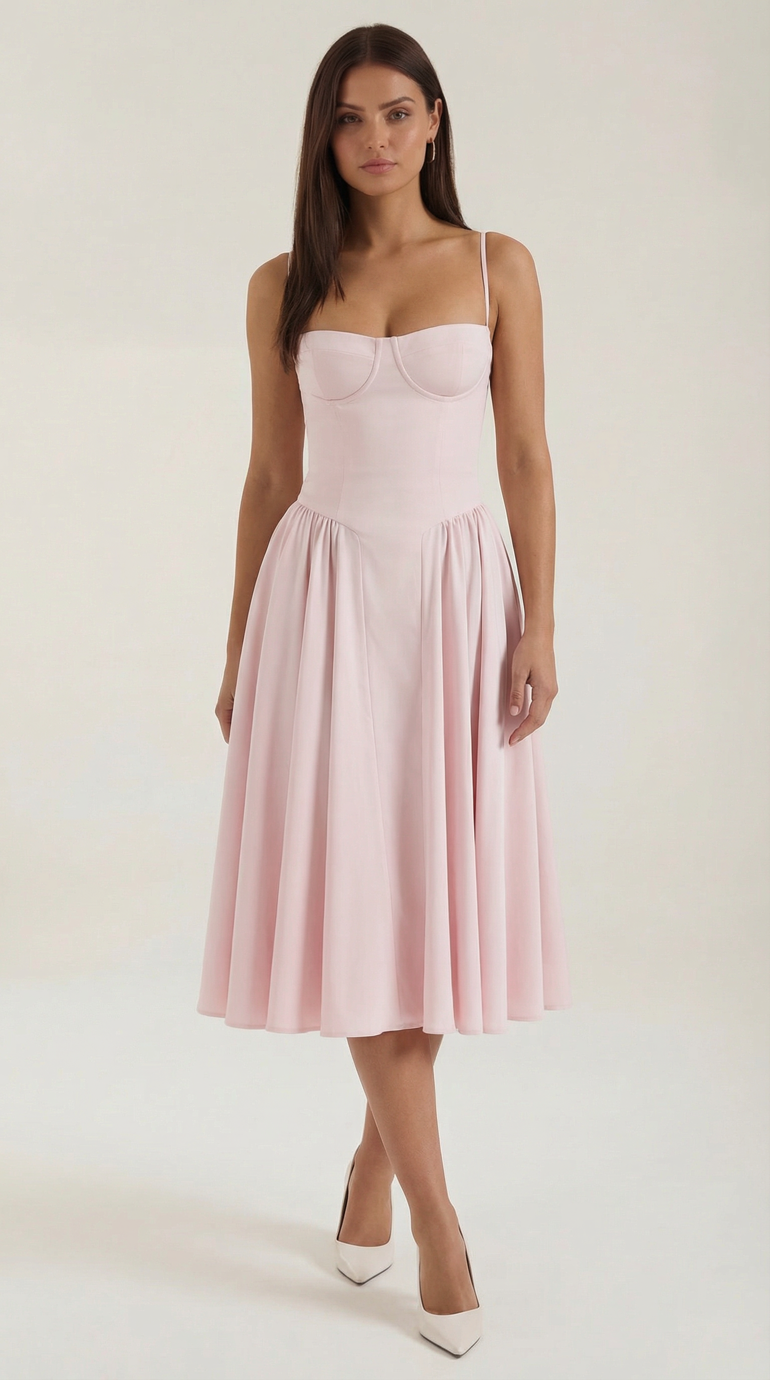 Vestido Midi Odette con Corsé