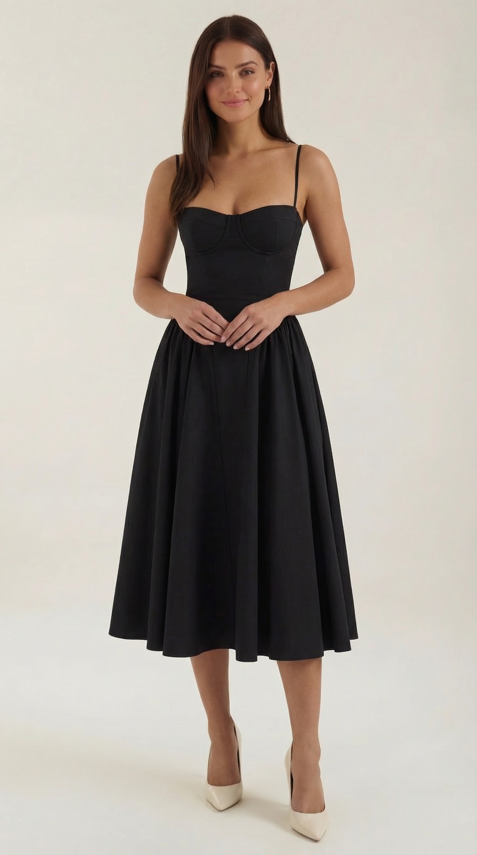Vestido Midi Odette con Corsé
