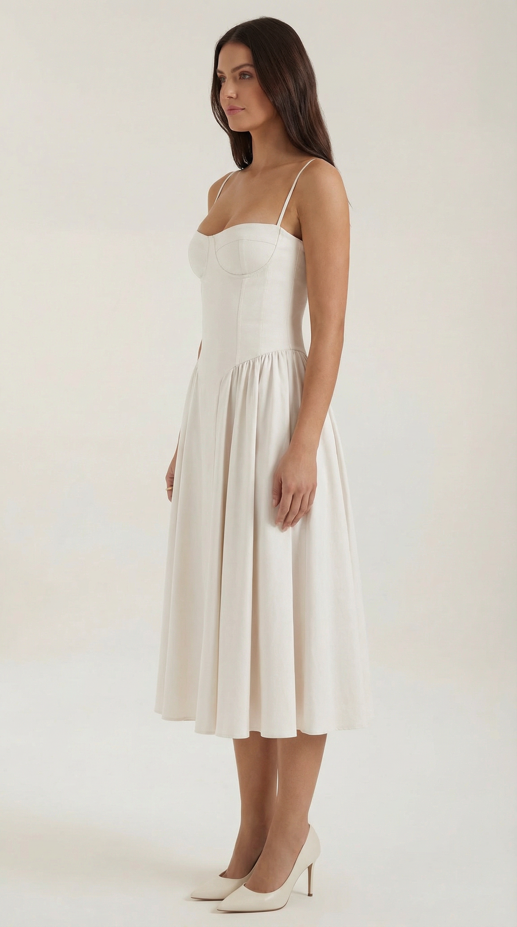 Vestido Midi Odette con Corsé