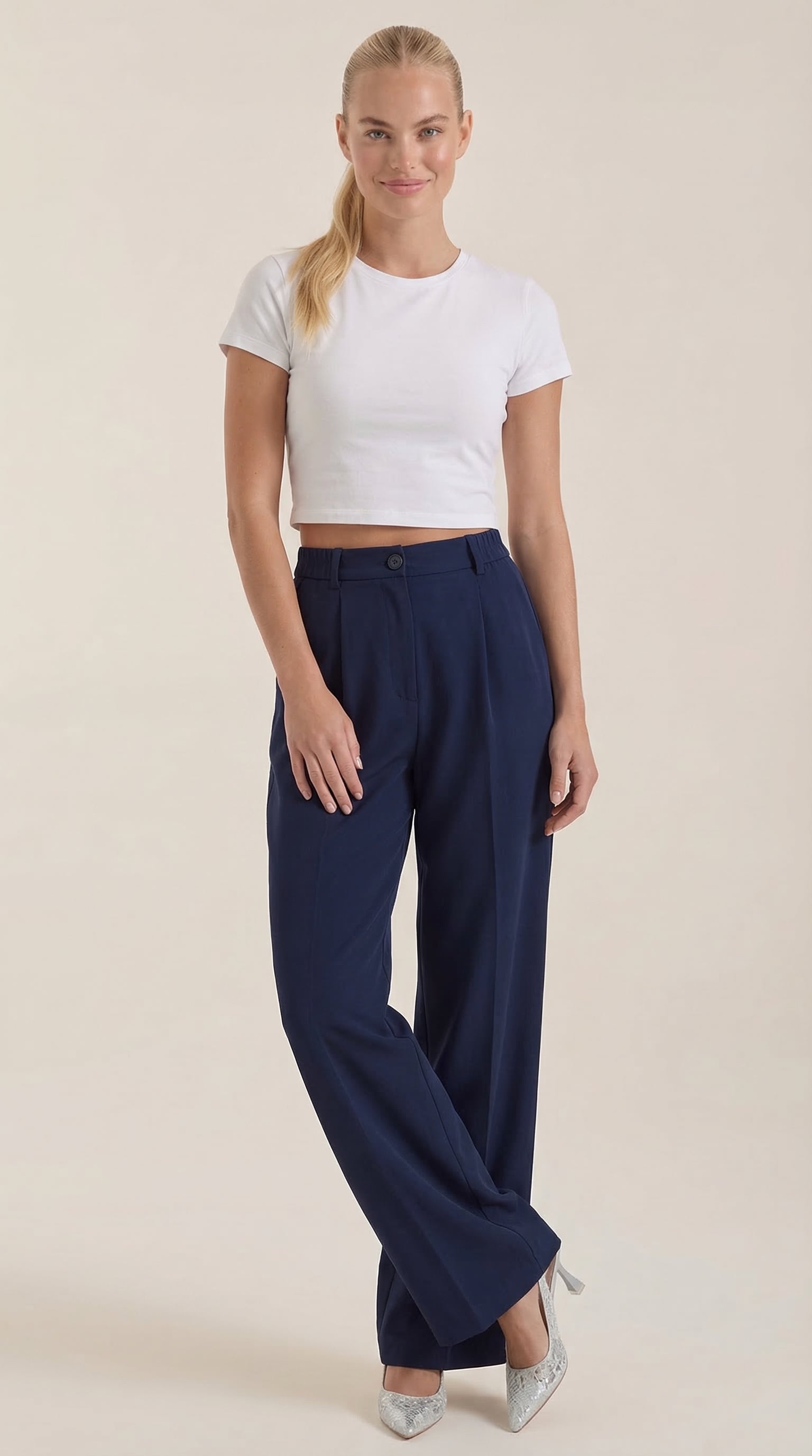 Pantalón Rebecca de Vestir con Tiro Alto