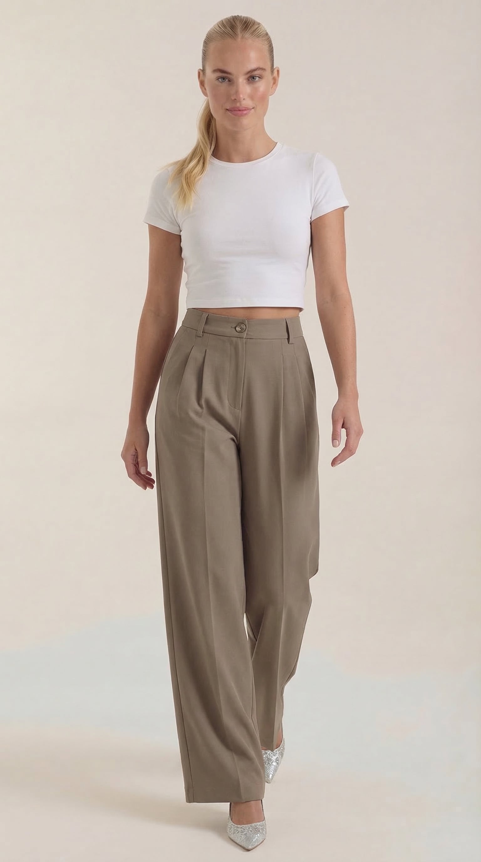 Pantalón Rebecca de Vestir con Tiro Alto