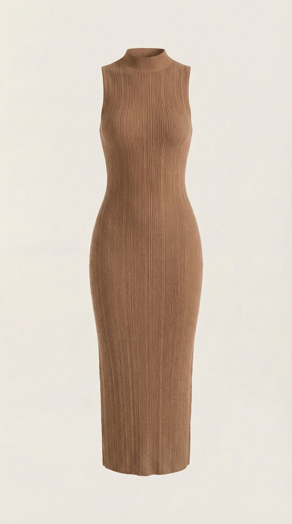 Vestido Maxi Sonia Ajustado con Cuello Alto