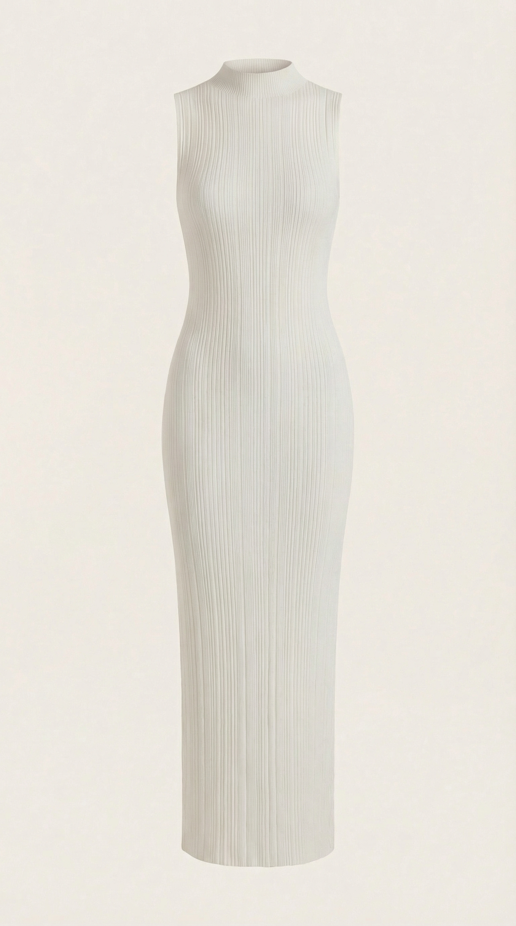 Vestido Maxi Sonia Ajustado con Cuello Alto
