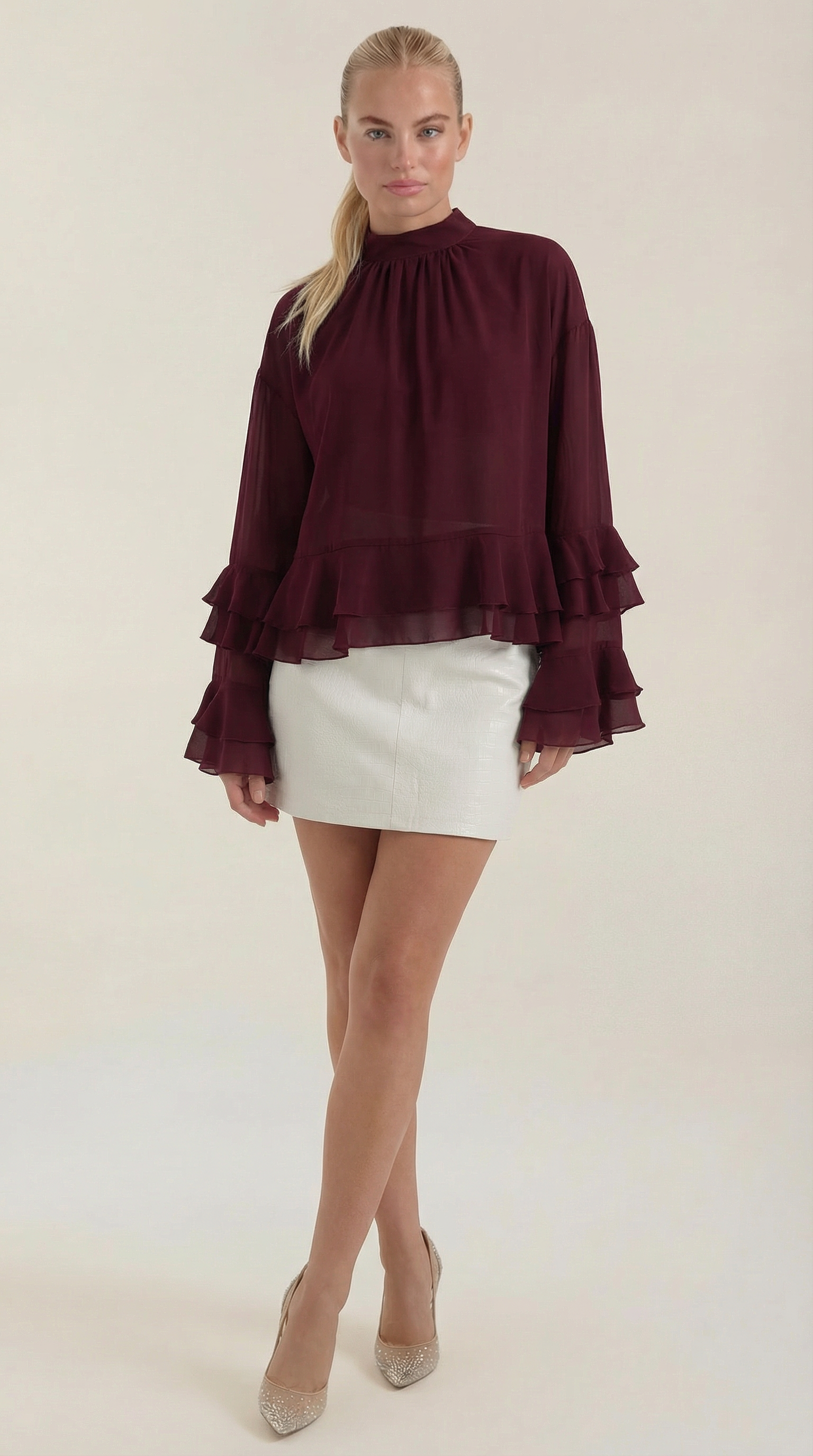 Minifalda Sue con Efecto Cocodrilo