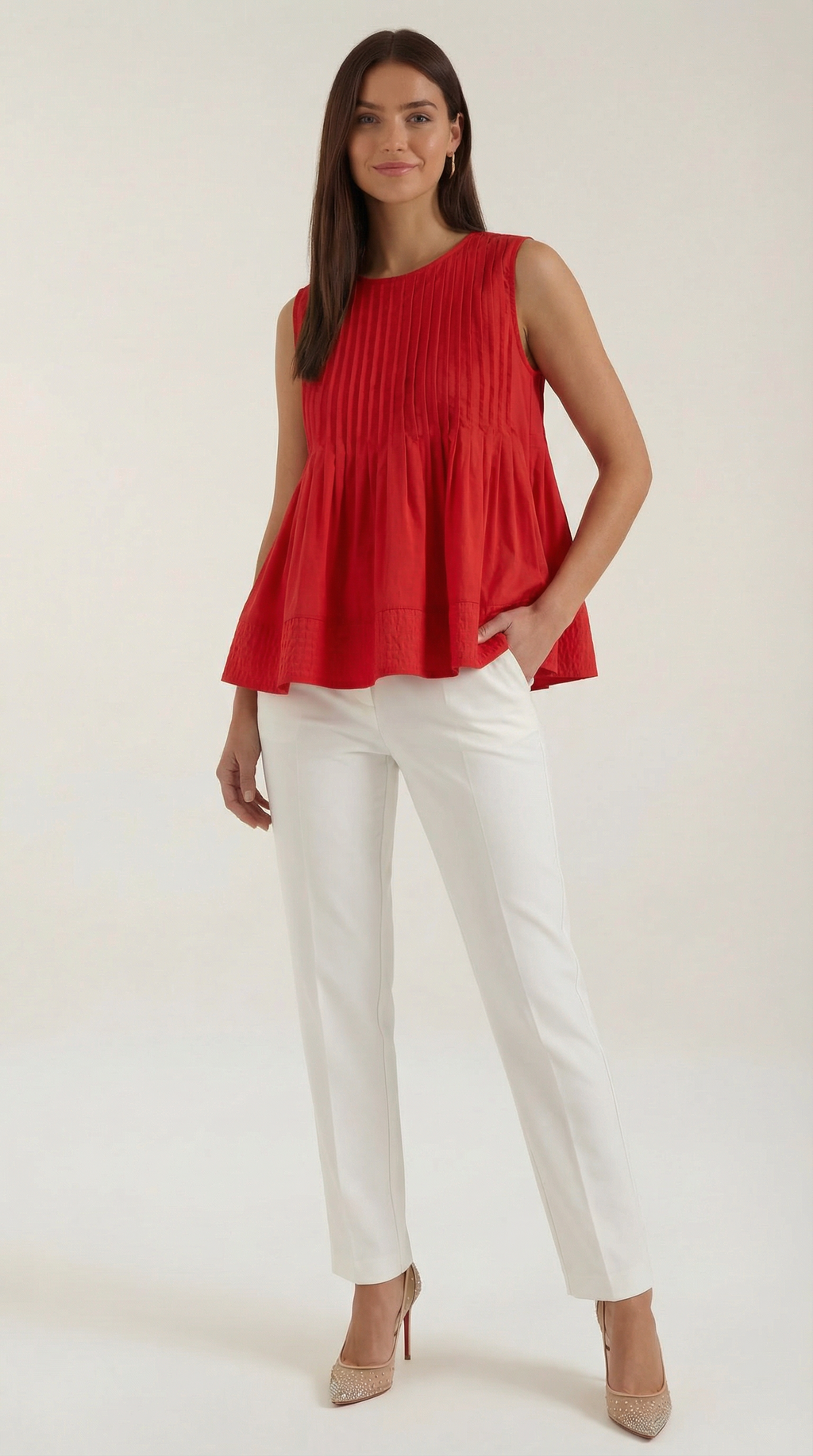 Top Tess con Detalle Plisado