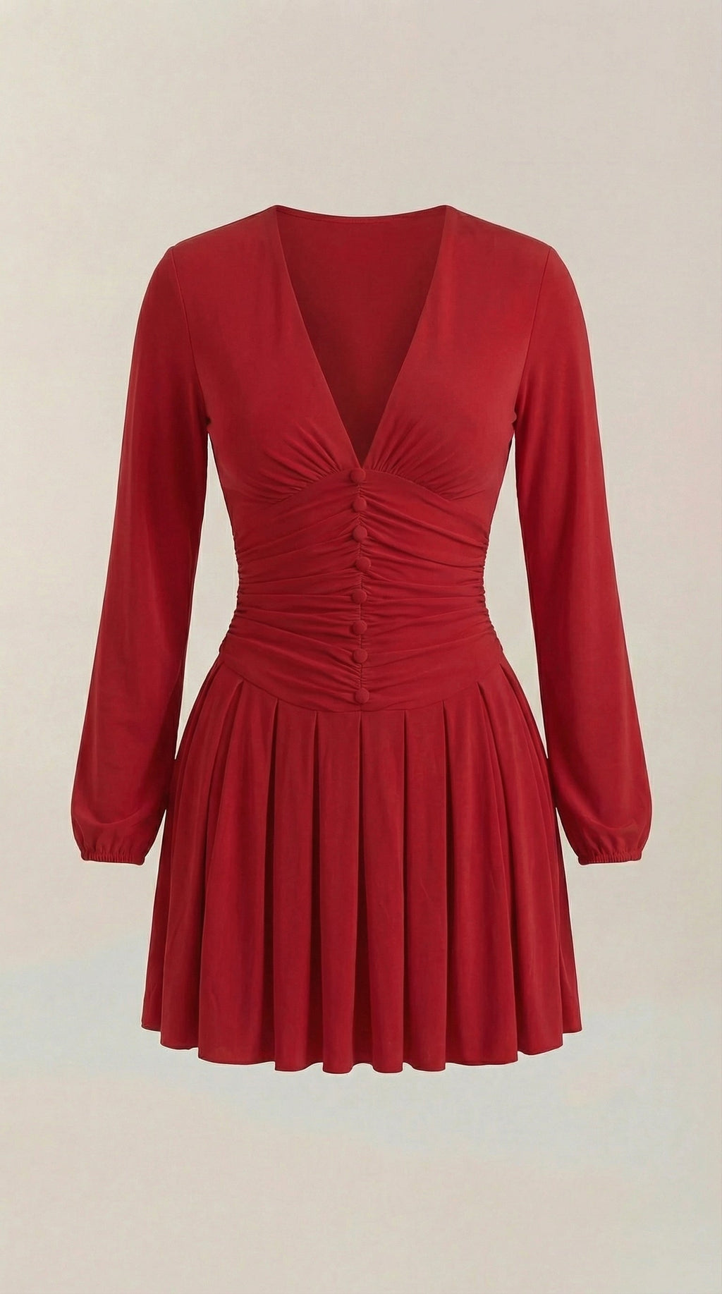 Vestido Mini Tricia con Escote en V
