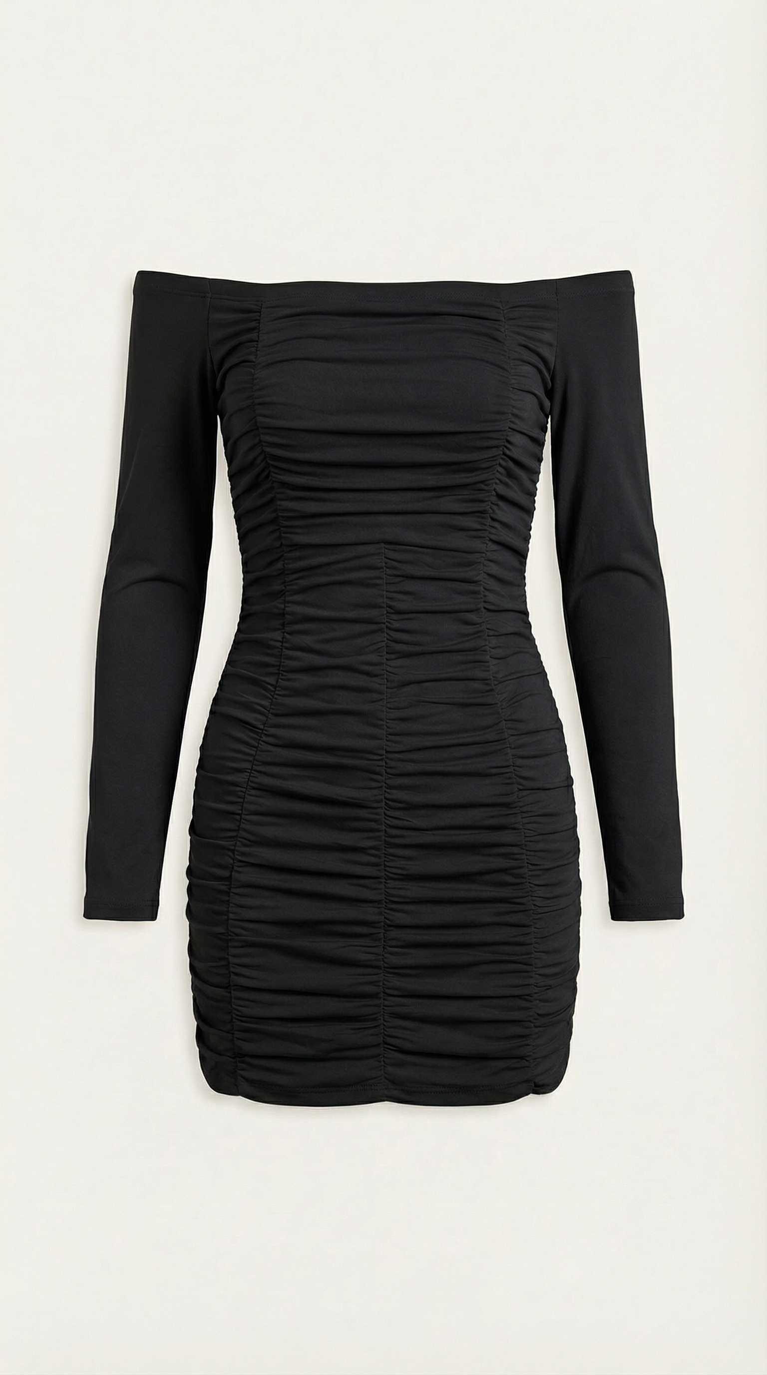 Vestido Mini Yvette con Hombros Descubiertos
