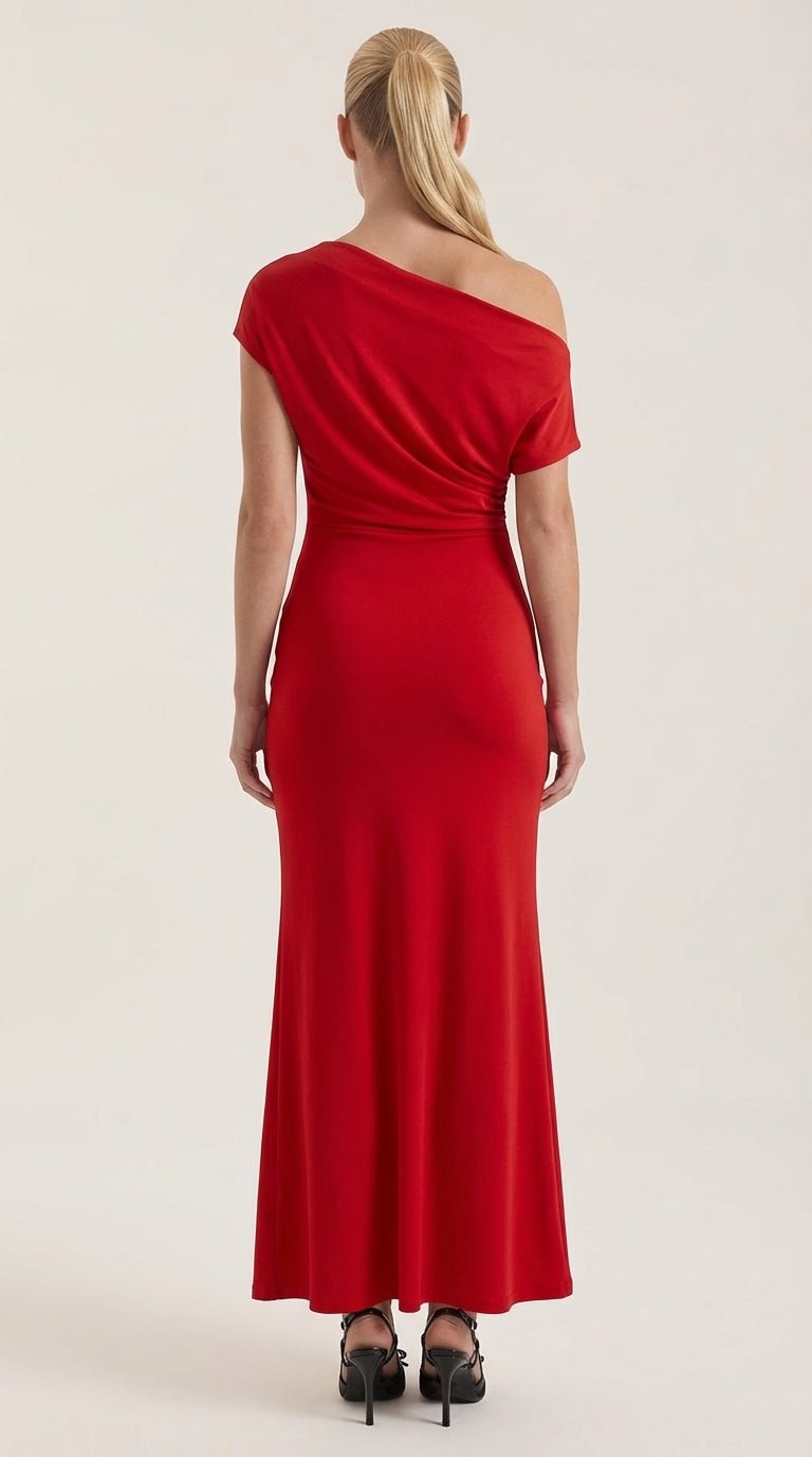 Vestido Maxi Candice de Un Hombro