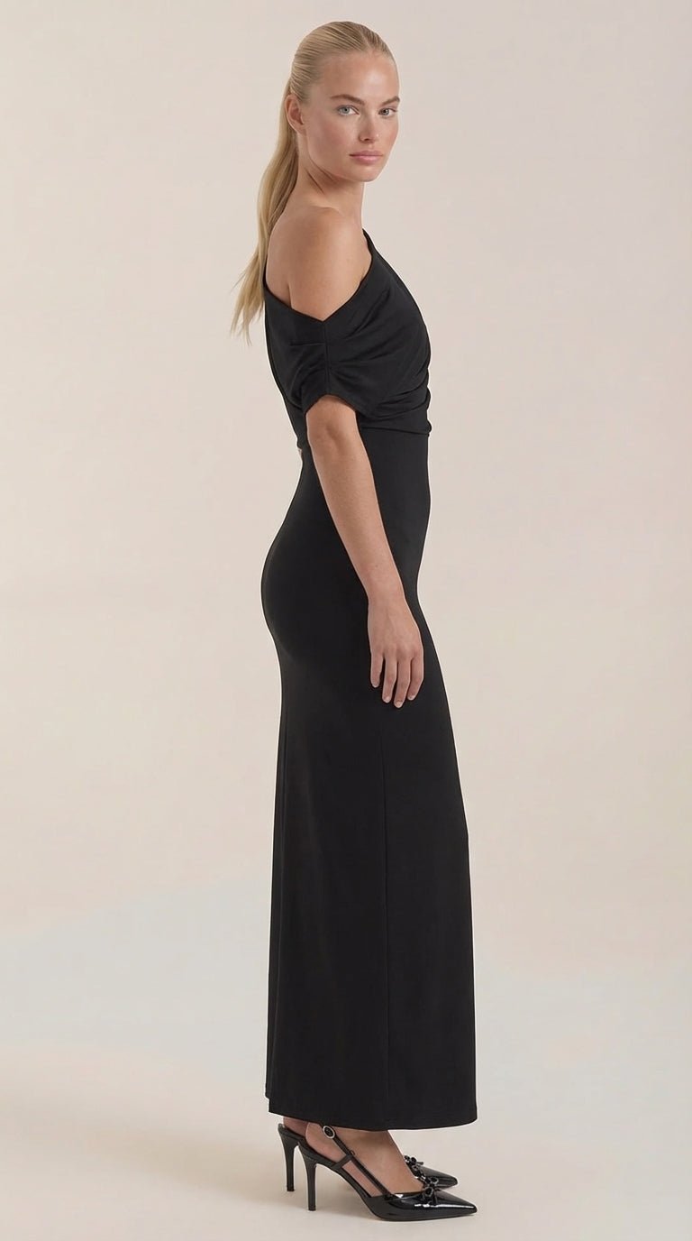 Vestido Maxi Candice de Un Hombro