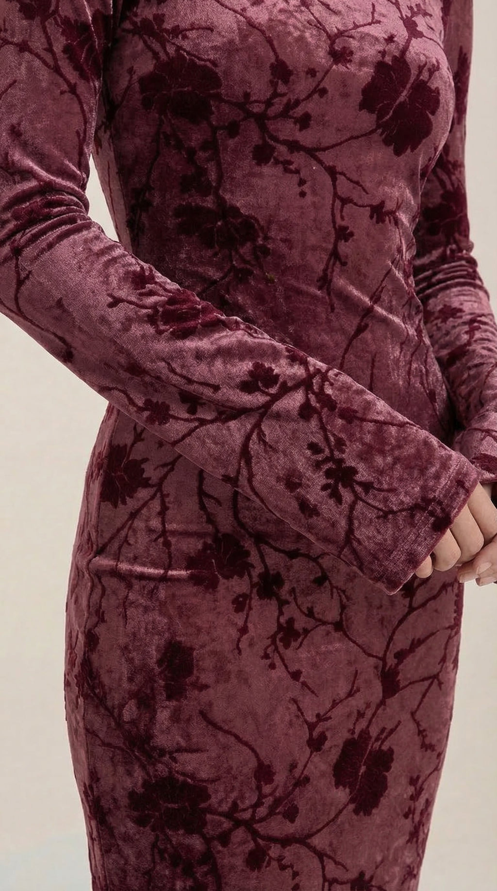 Vestido Maxi Colleen con Estampado Floral Delicado