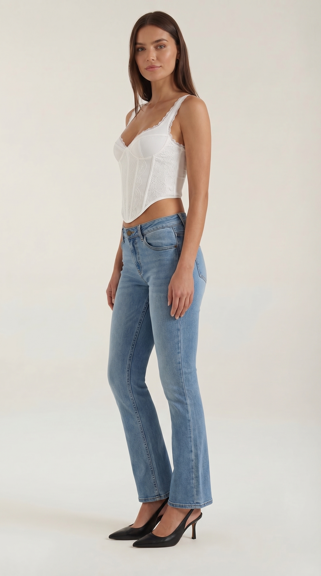 Top Corsé Freya con Escote Corazón