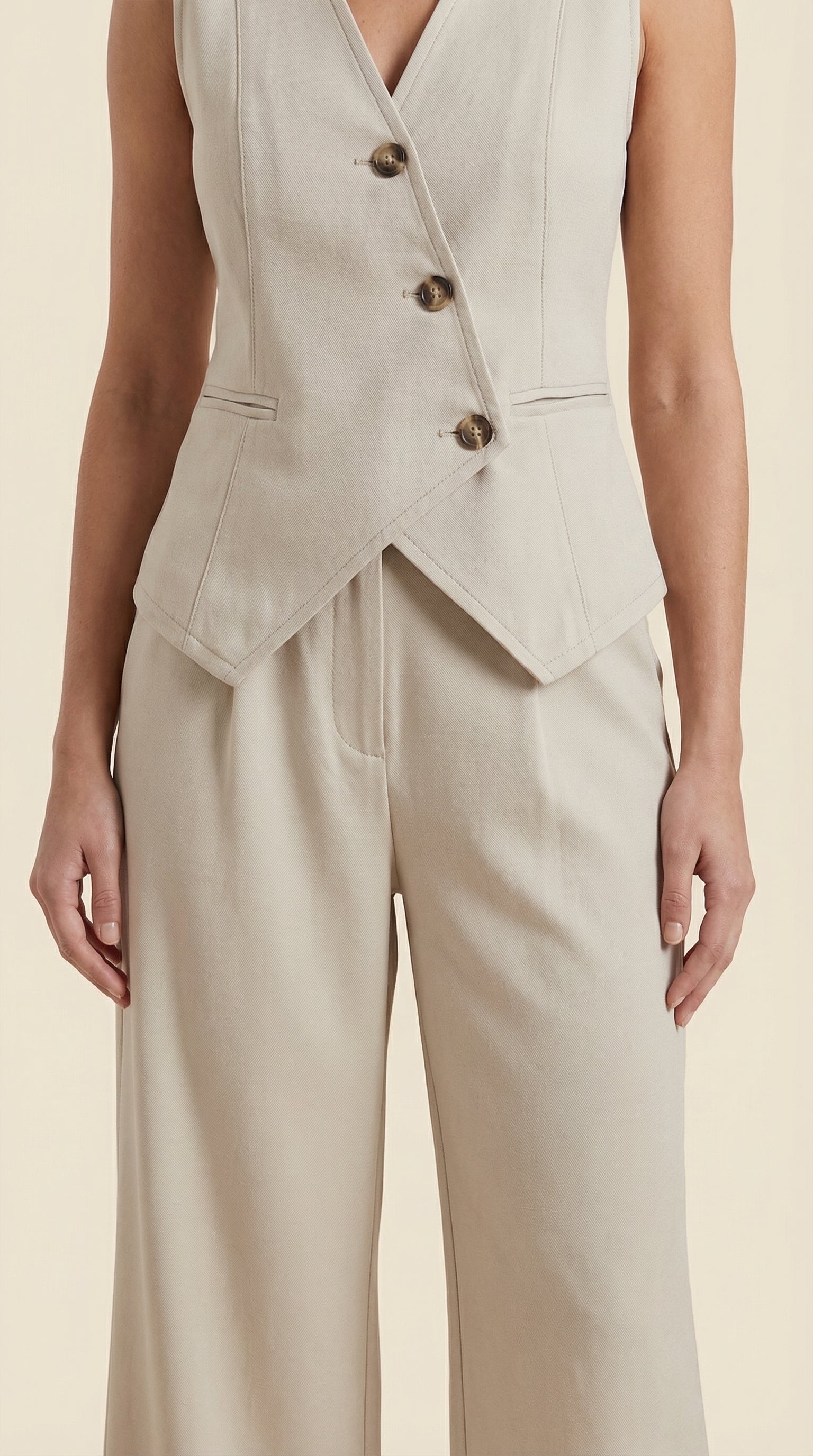 Conjunto Ginger de Chaleco Entallado y Pantalón