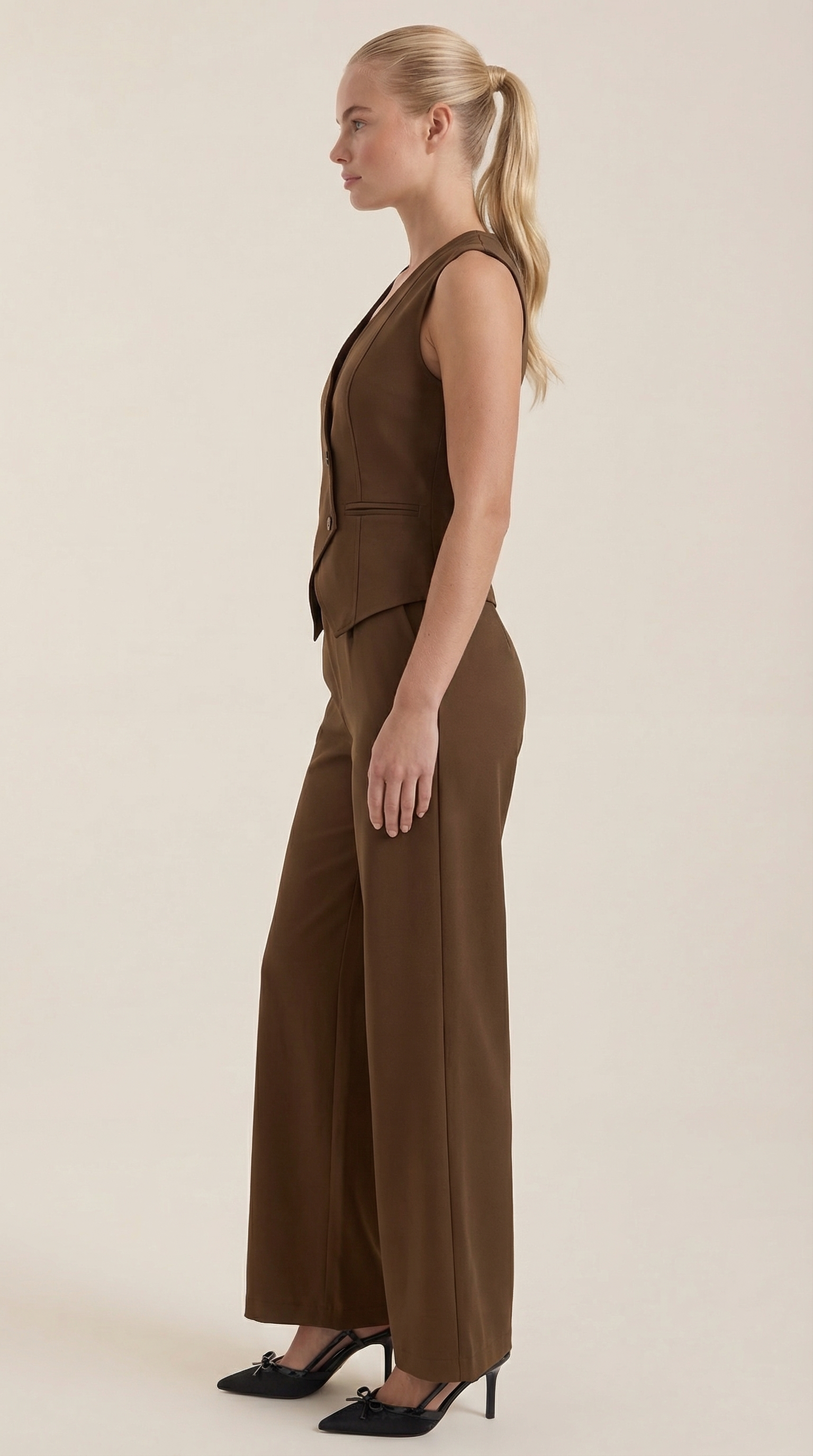 Conjunto Ginger de Chaleco Entallado y Pantalón