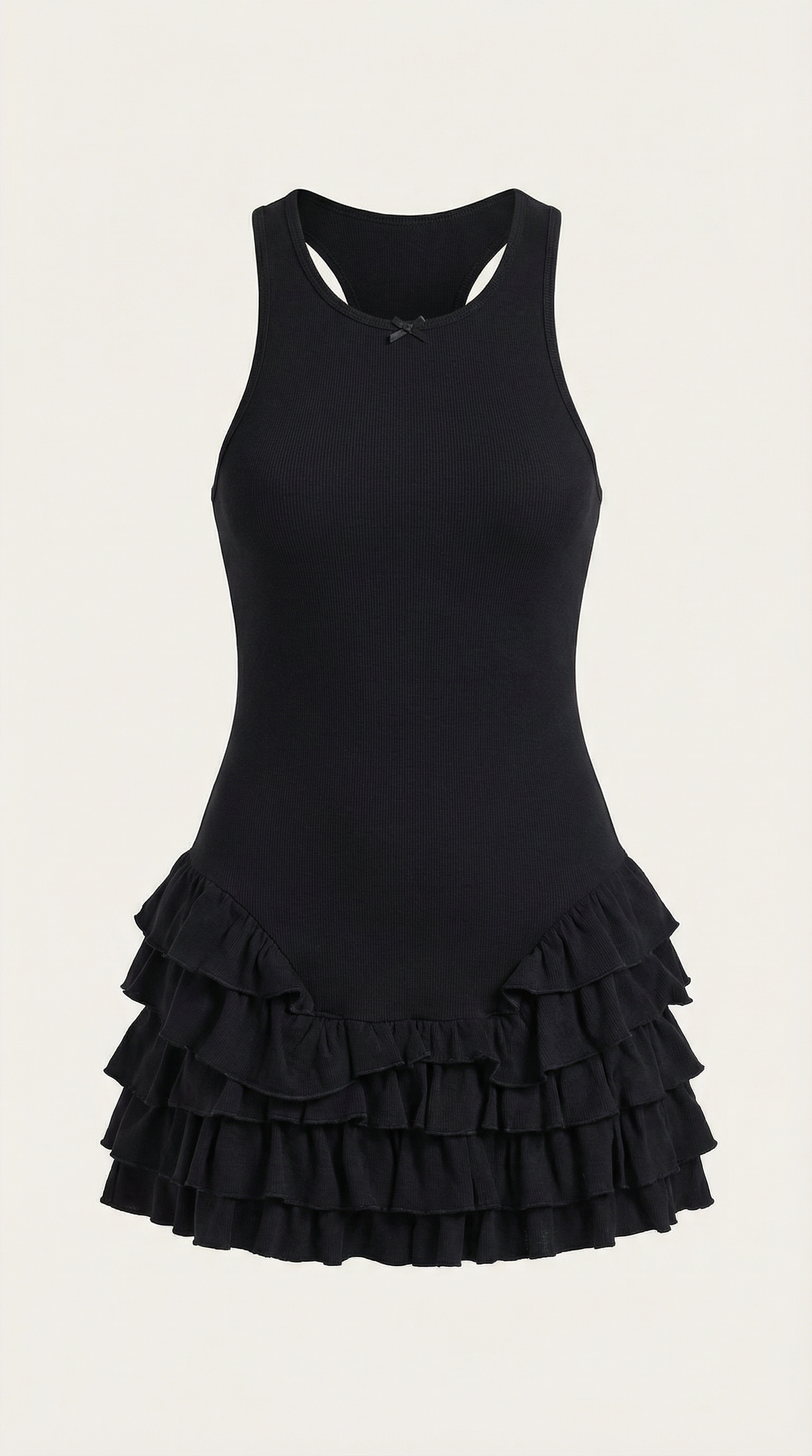 Vestido Mini Gwen con Falda de Volantes