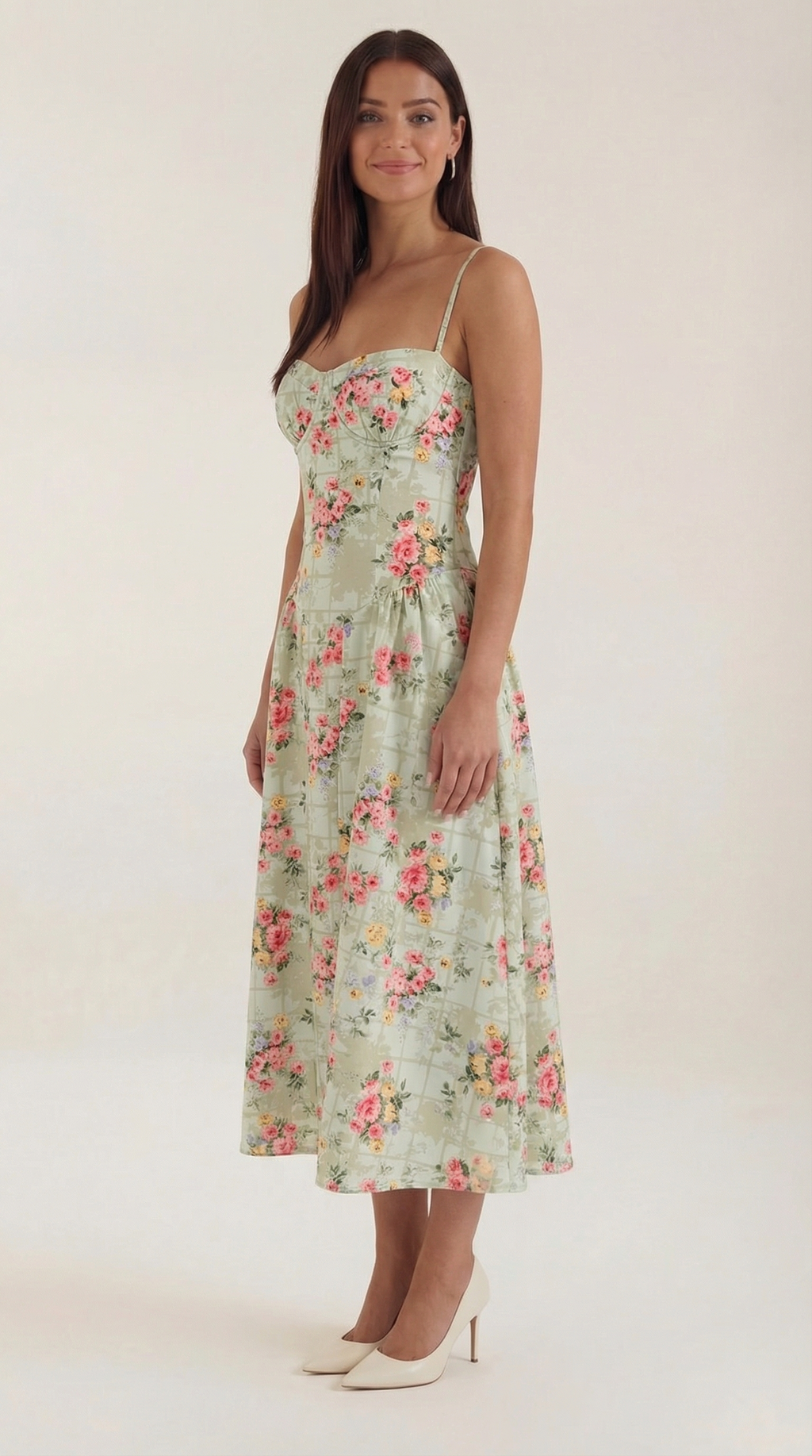 Vestido Midi Odette con Corsé