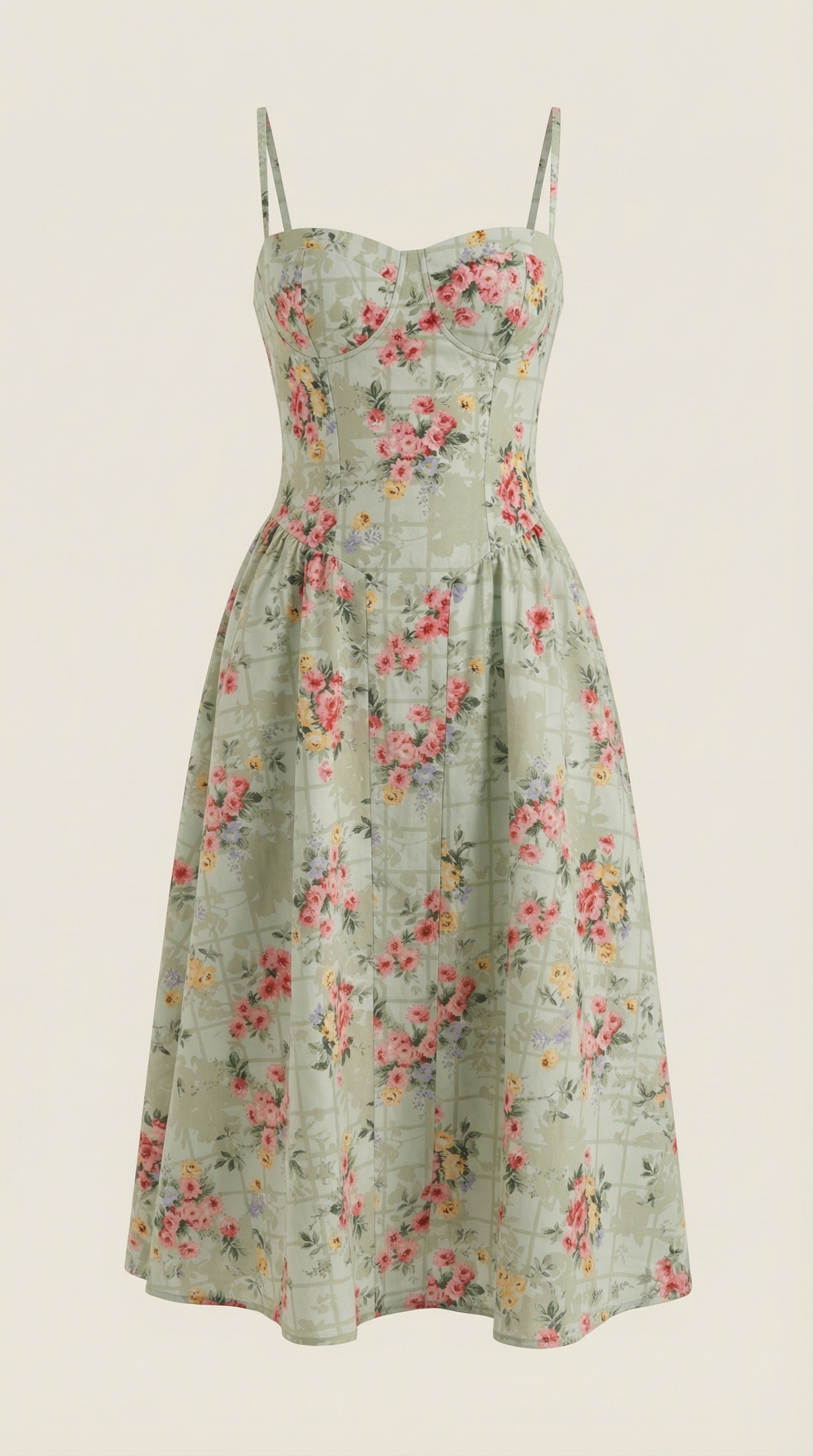 Vestido Midi Odette con Corsé
