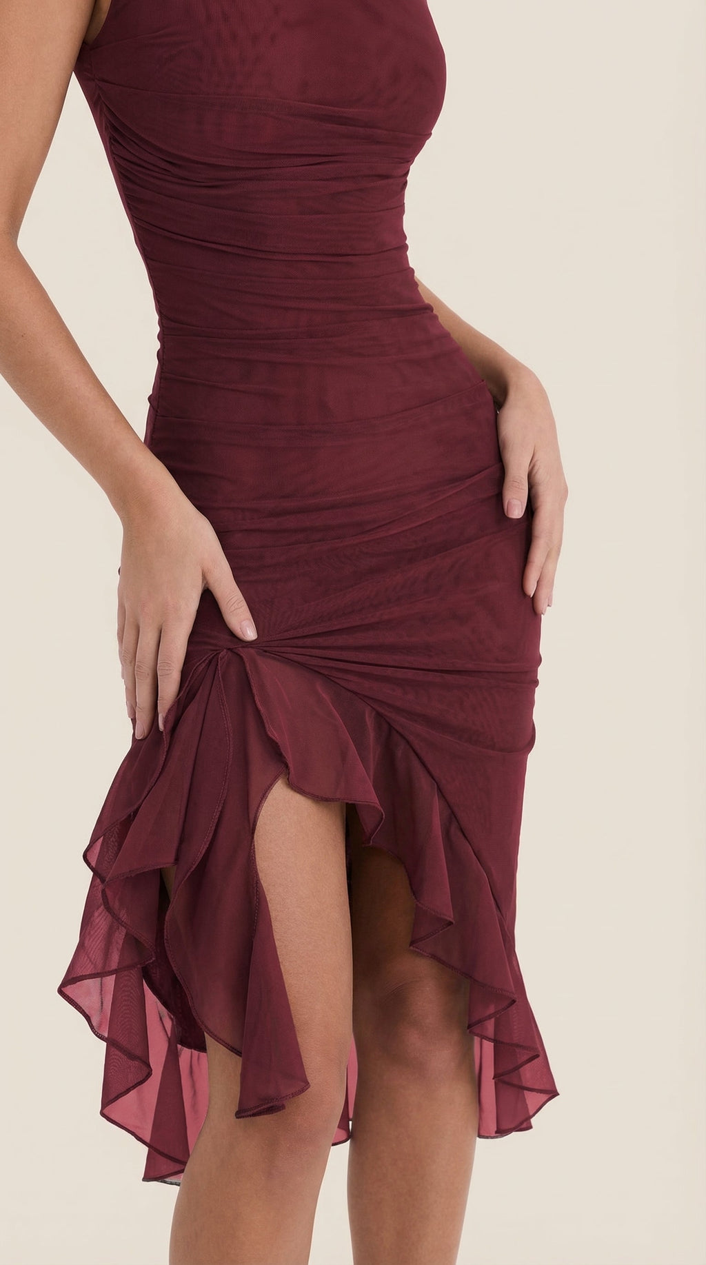 Vestido Midi Ramona con Volantes