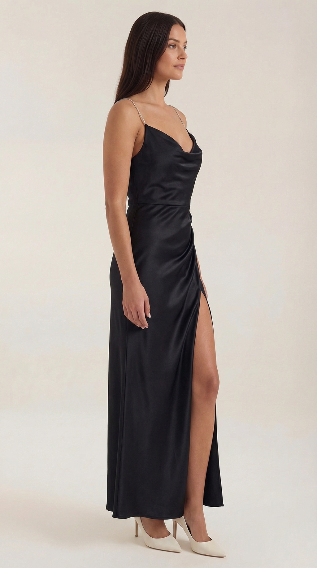 Vestido Maxi Lencero Rhiannon de Tacto Seda