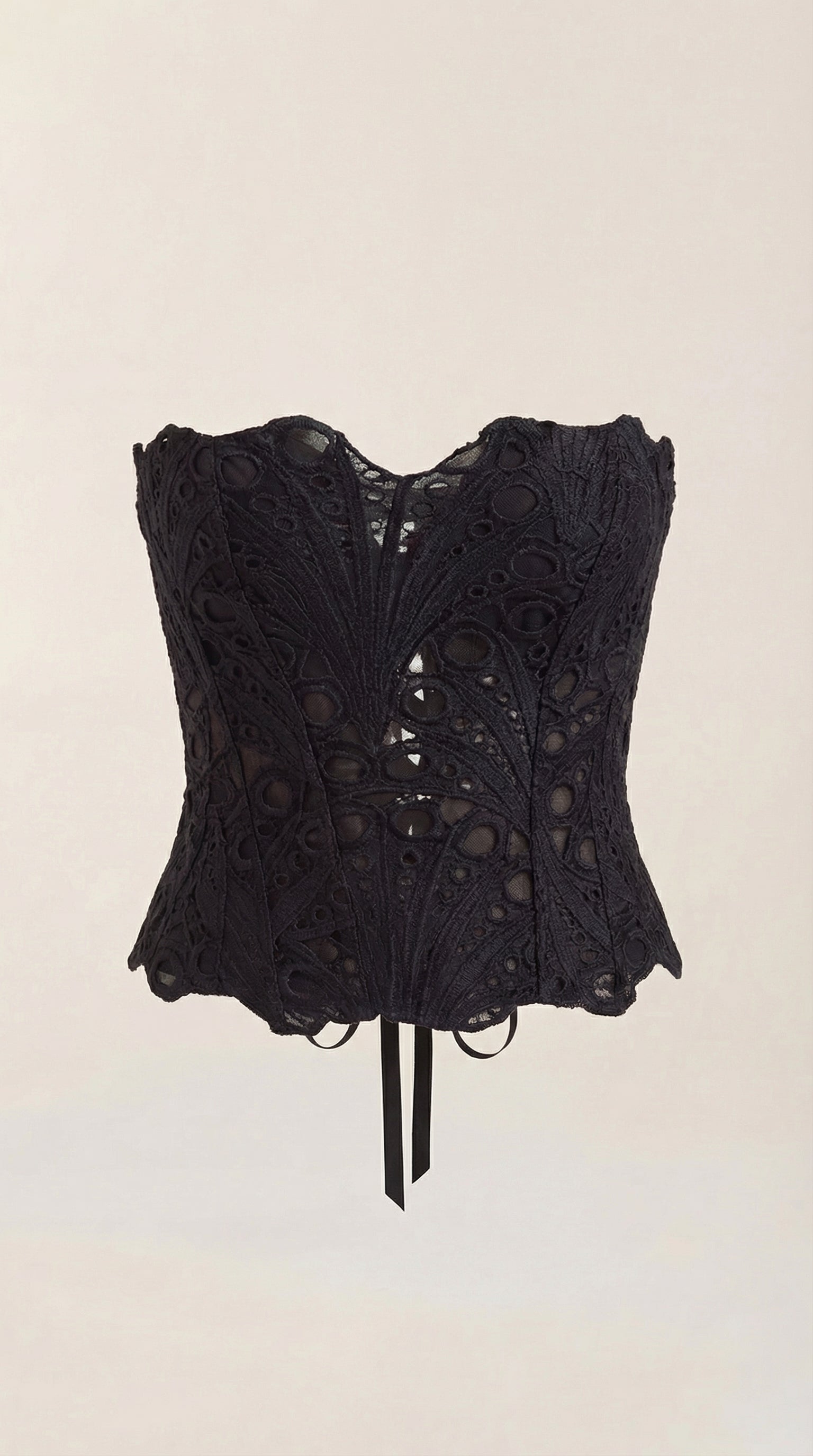 Top Corsé Robyn de Encaje sin Tirantes