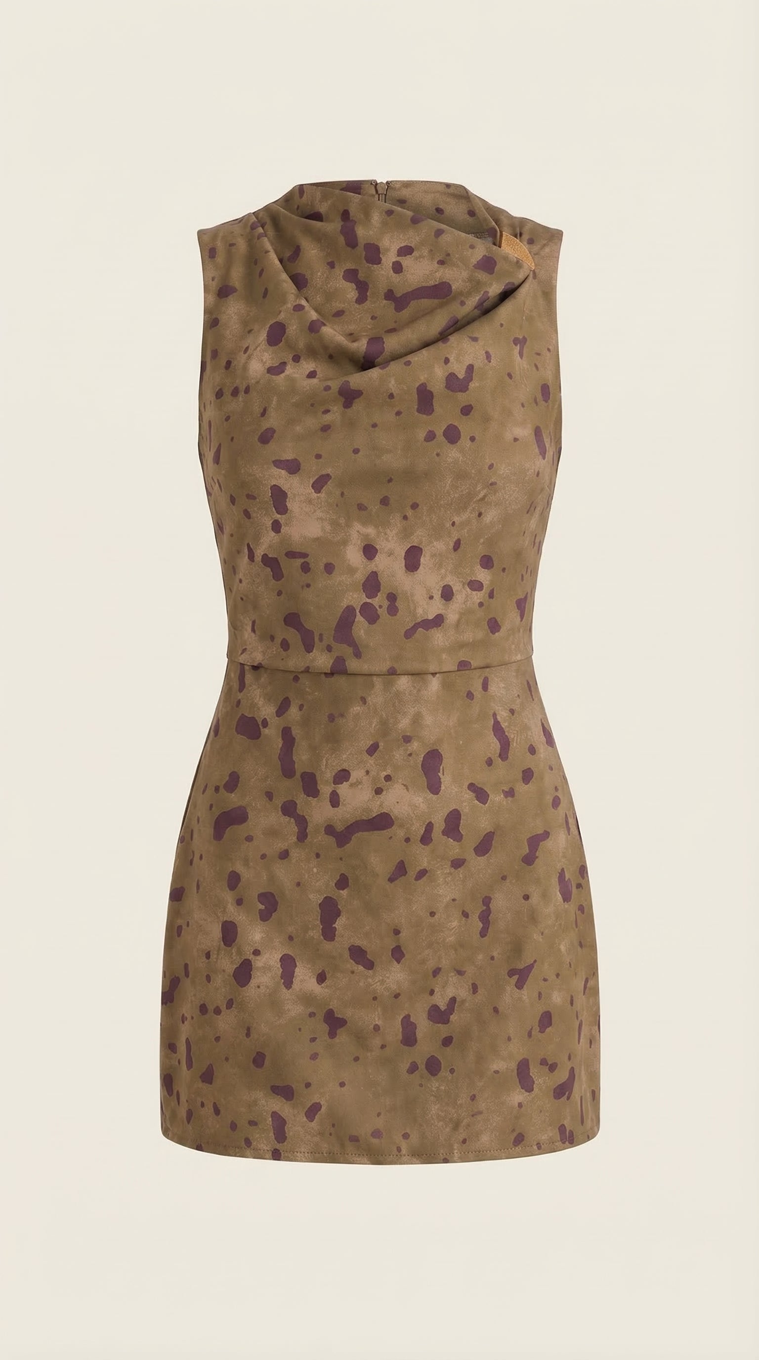 Vestido Mini Rosalie con Escote Cascada